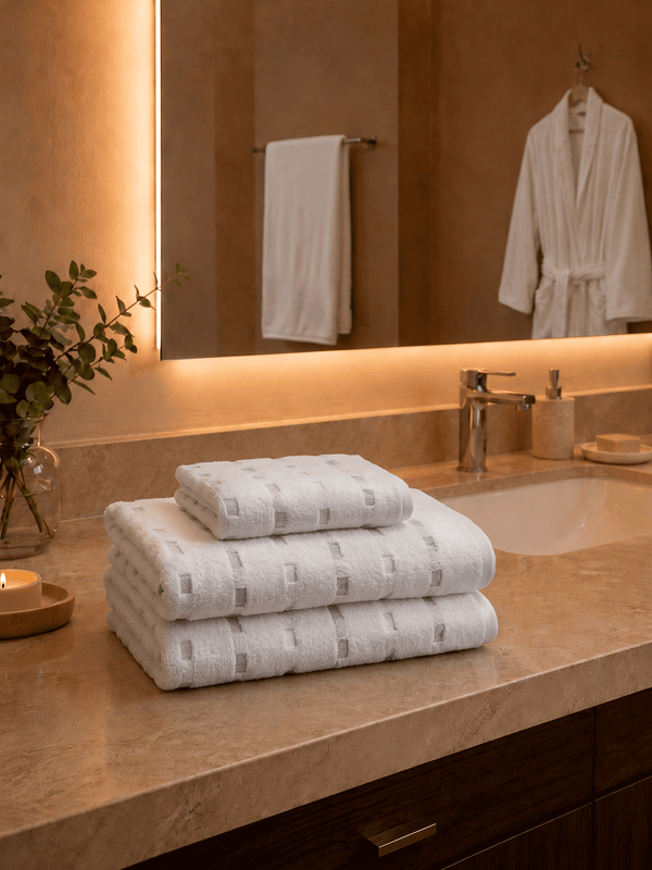 Toalla Tricolor Blanca 550 Gsm Hotel Xperience