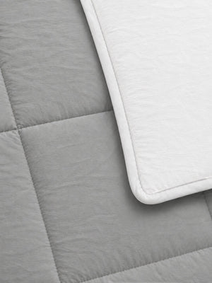 Comforter Quilt Cotton Sense Blanco - Gris