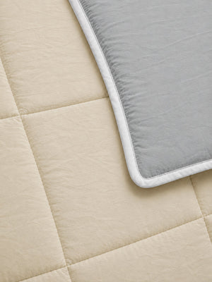 Comforter Quilt Cotton Sense  Gris - Beige