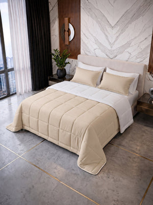 Comforter Quilt Cotton Sense   Beige -Blanco