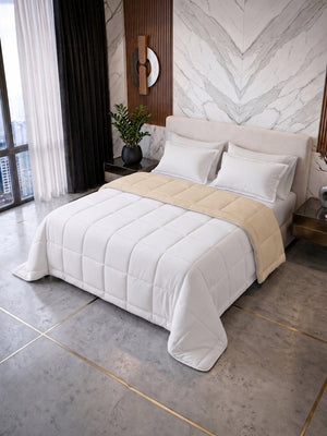 Comforter Quilt Cotton Sense   Beige -Blanco